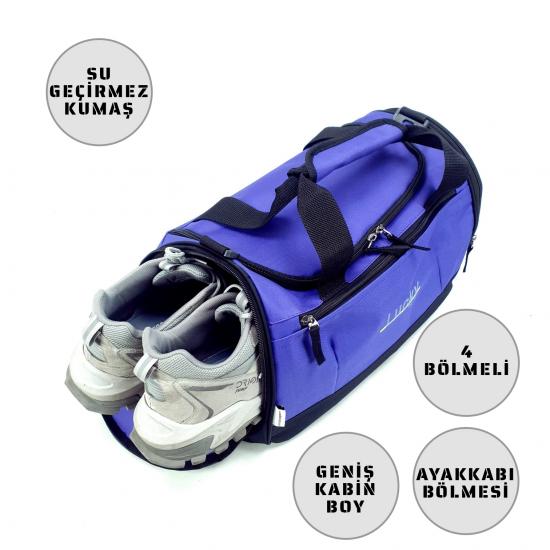 Lucky Bag Ayakkabı Bölmeli Spor Seyahat Valiz Çanta